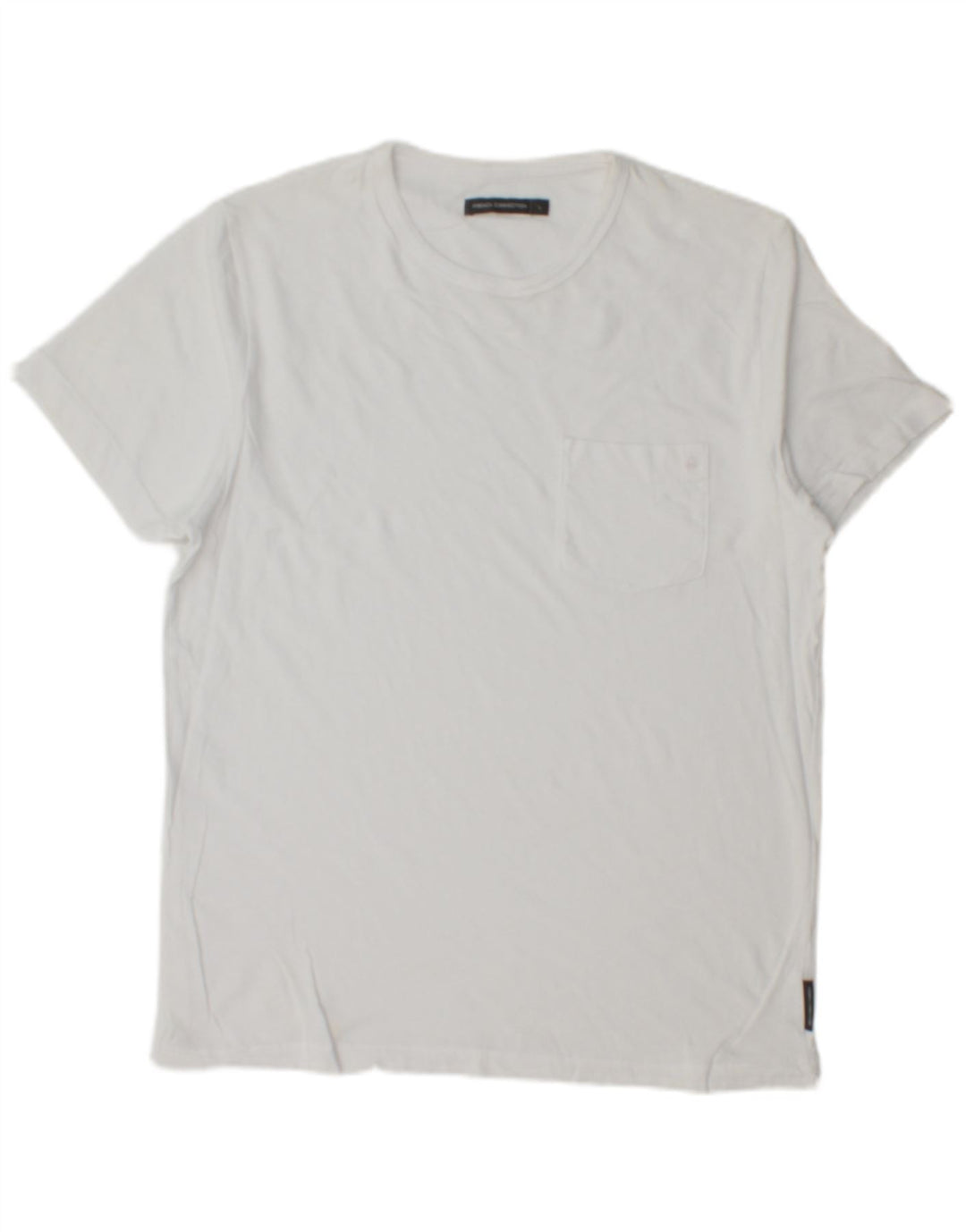 FRENCH CONNECTION Camiseta para hombre Top Grande Blanco