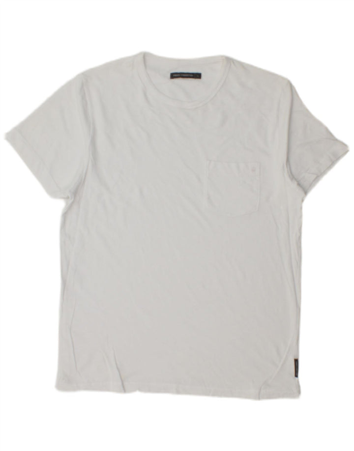 FRENCH CONNECTION Camiseta para hombre Top Grande Blanco