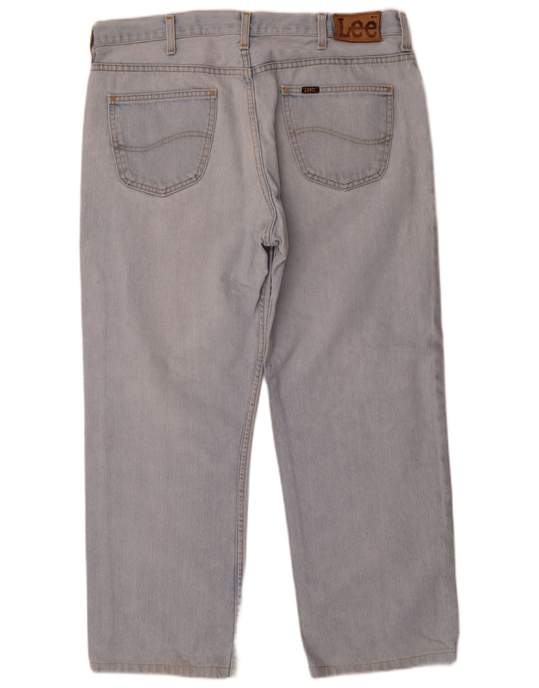 Lee Jeans Rectos Para Hombre W38 L27 Algodón Azul