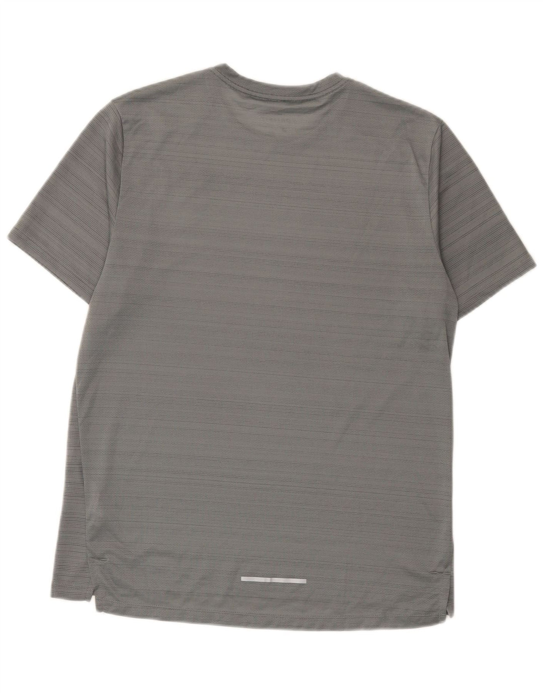 Camiseta Nike Dri Fit para hombre Top Gris medio Poliéster a rayas