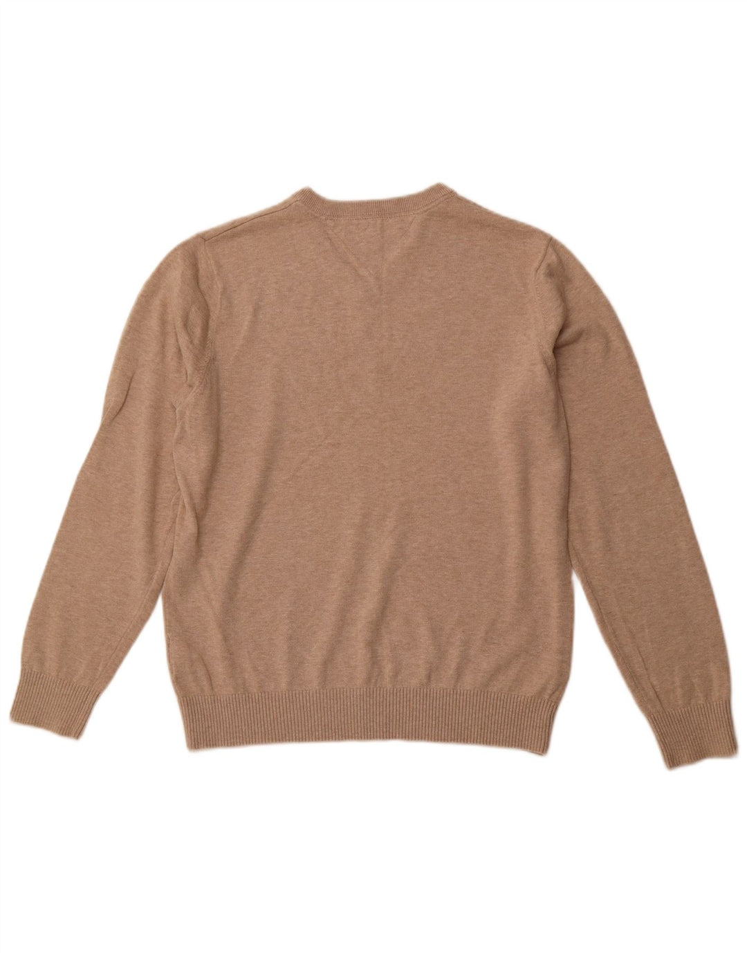 TOMMY HILFIGER Jersey con cuello en V para hombre Algodón beige medio