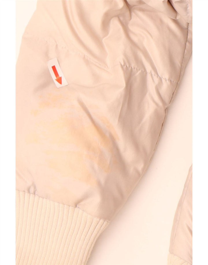 Adidas Chaqueta acolchada para mujer UK 12 Medium Beige Nylon