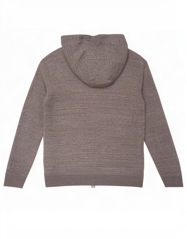 Jack Wills Sudadera con capucha y cremallera para hombre de algodón moteado gris medio