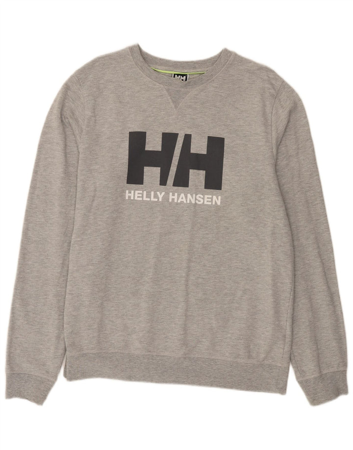 Helly Hansen Sudadera gráfica para hombre Jumper XL Algodón moteado gris