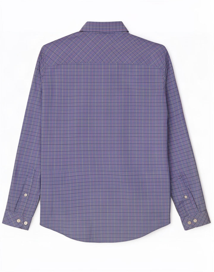 Camisa Joules Hombre Classic Fit Algodón A Cuadros Azul Medio