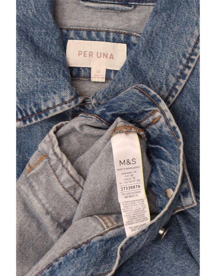 Marks & Spencer Chaqueta vaquera Per Una para mujer Reino Unido 44 Algodón azul grande