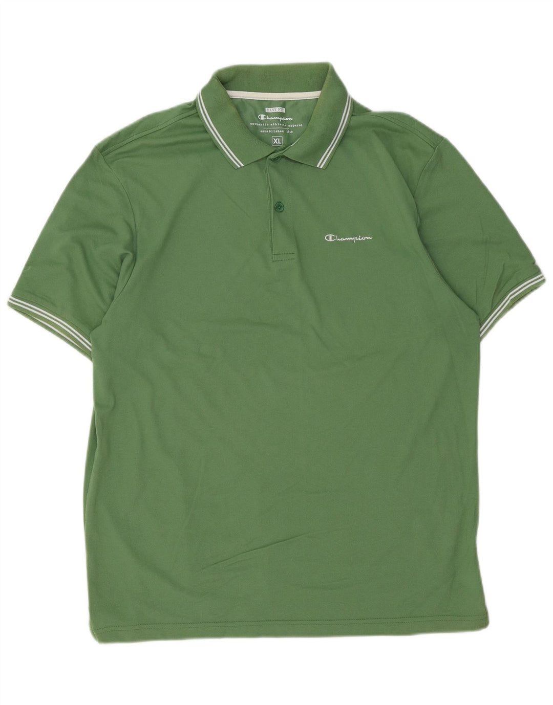 CHAMPION Polo de ajuste fácil para hombre XL Algodón verde