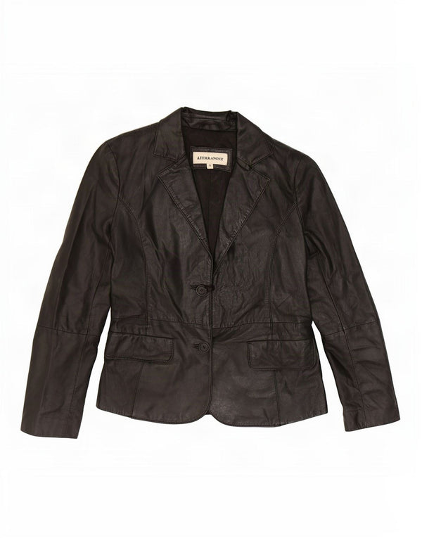 Terranova Chaqueta Blazer de Cuero con 2 Botones para Mujer UK 10 Small Black