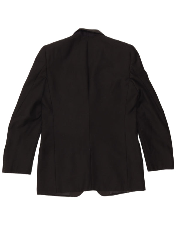 DEL MARE 1911 Chaqueta tipo blazer con 1 botón para hombre UK 38 Medium Black