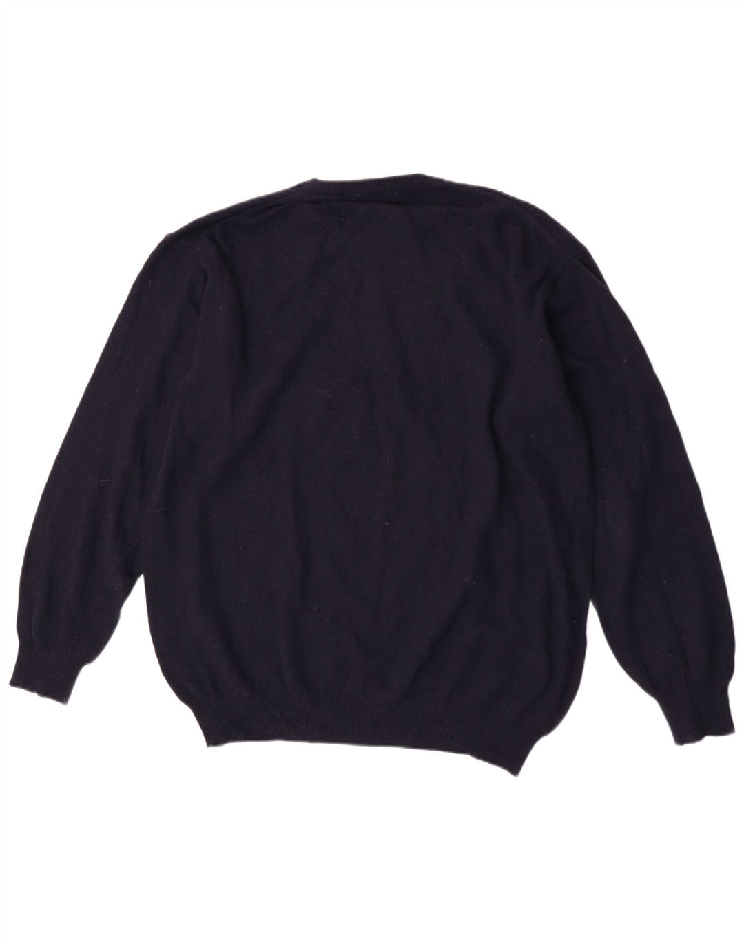 Zara Hombre Jersey Cuello Redondo Jersey XL Lana Azul Marino