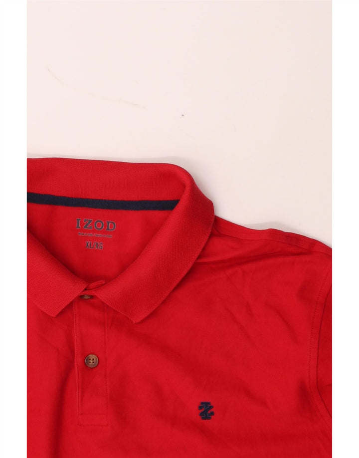 IZOD Mens Polo Shirt XL Red Cotton Vintage Izod and Second-Hand Izod from Messina Hembry 