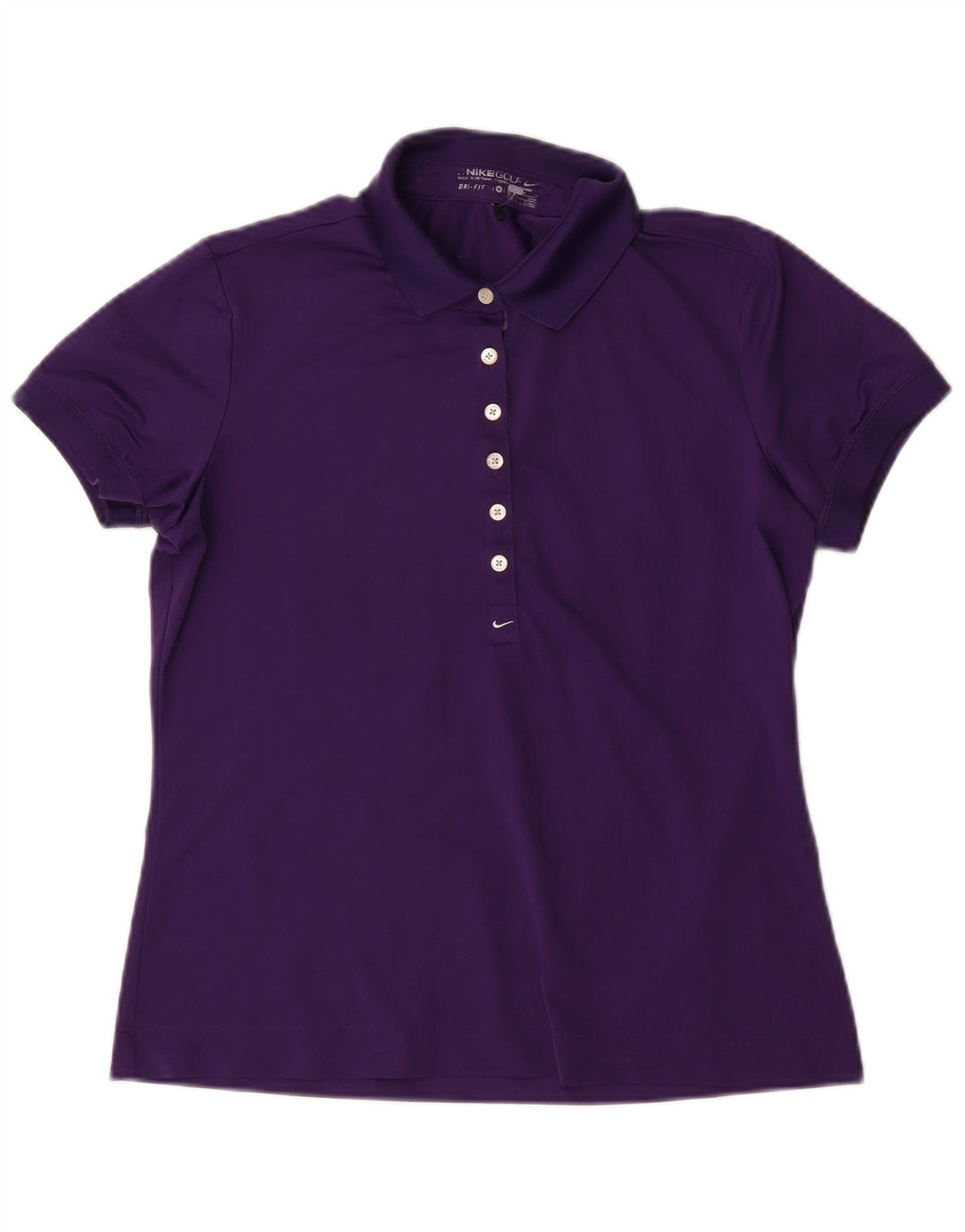 Nike Polo Dri Fit para mujer UK 12/14 Poliéster morado mediano