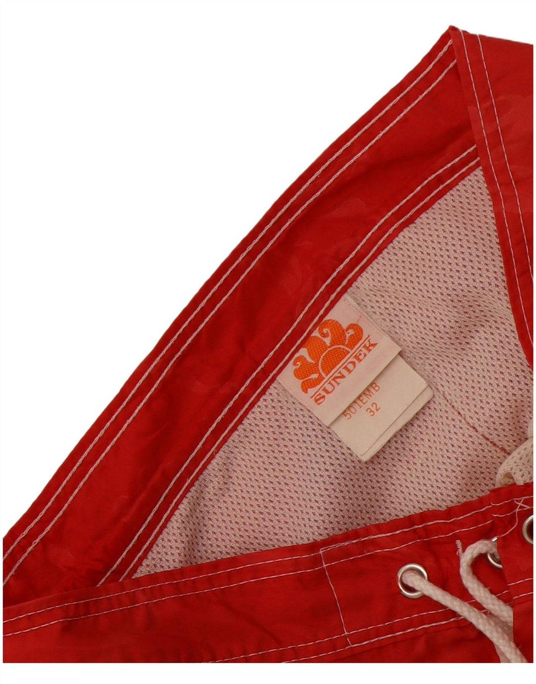 Bañador Sundek Hombre De Nylon Floral Rojo Mediano