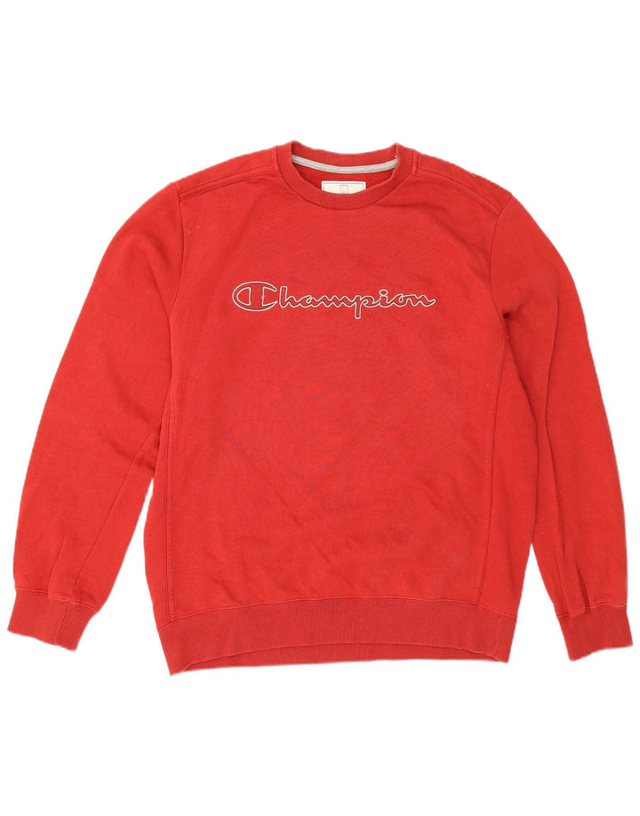 Champion Sudadera Gráfica para Hombre Jersey Grande De Algodón Rojo