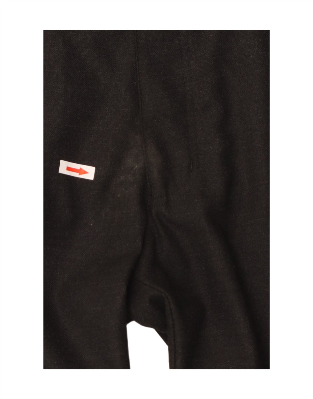 Armani Hombre Pantalones Casuales Rectos W33 L29 Poliéster Negro