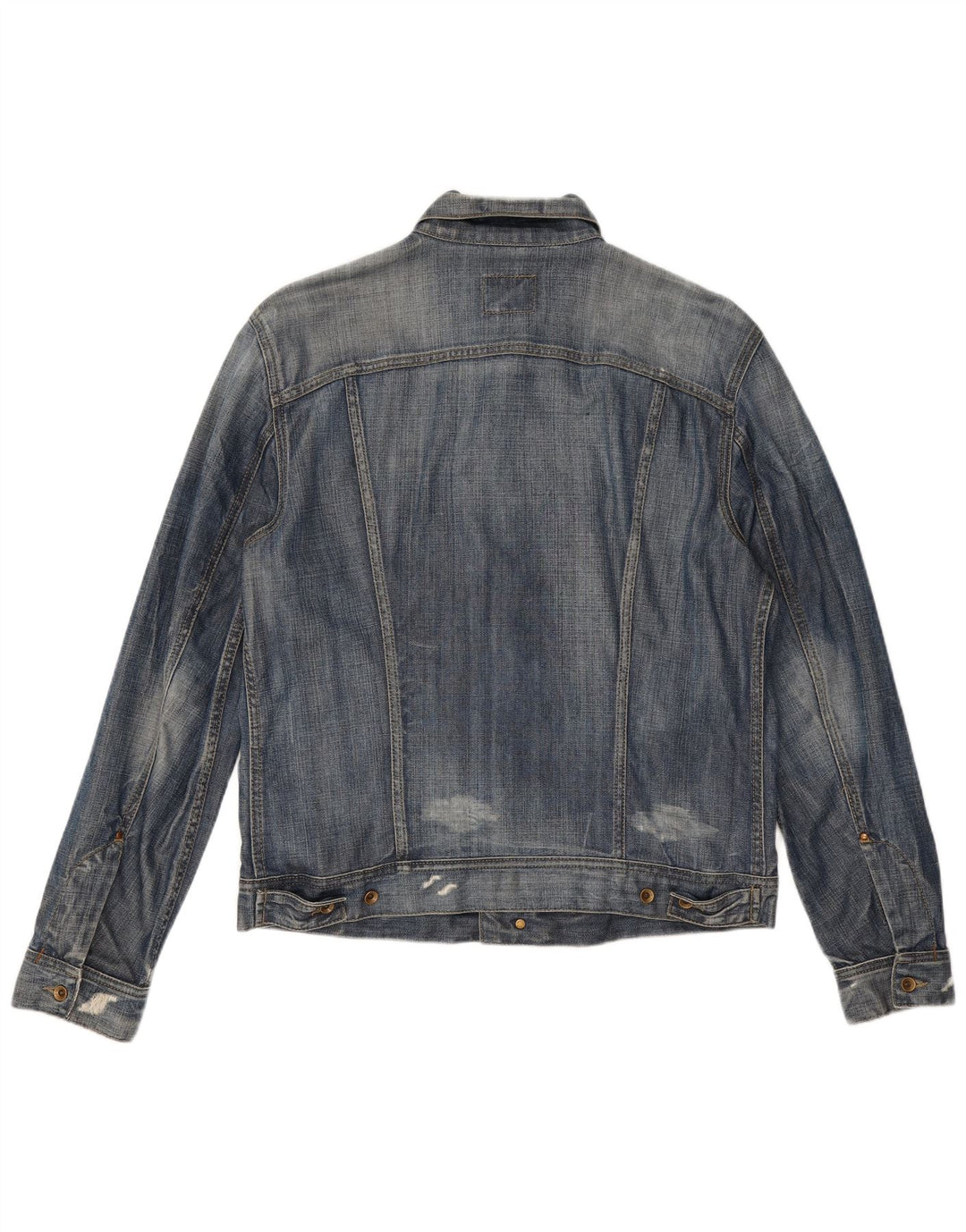 Chaqueta vaquera desgastada para hombre Gas UK 38 Algodón azul medio