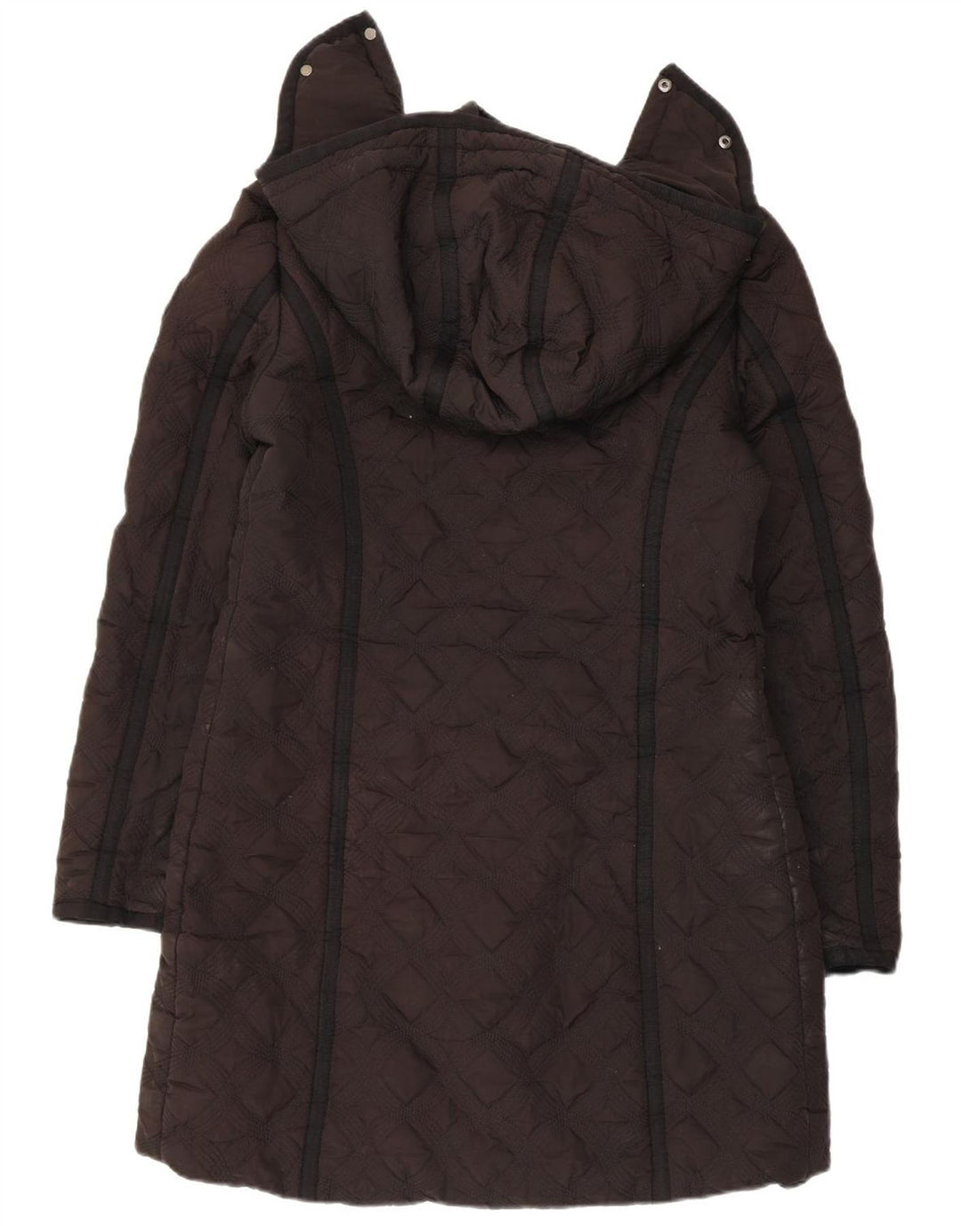Desigual Abrigo acolchado acolchado con capucha para mujer EU 44 XL Poliéster negro