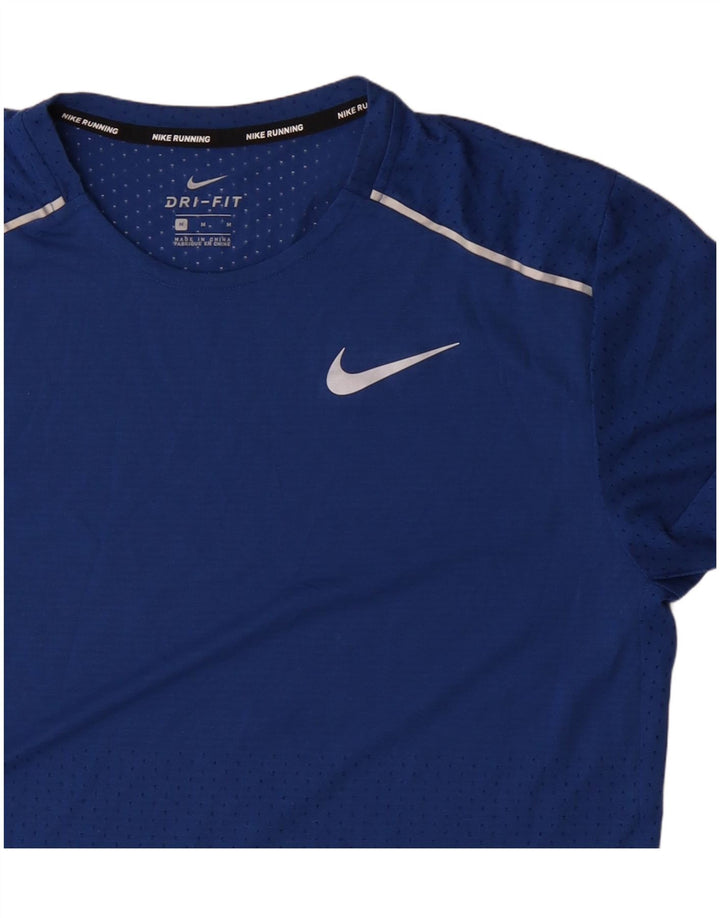 Camiseta Nike Dri Fit para hombre Top poliéster azul medio