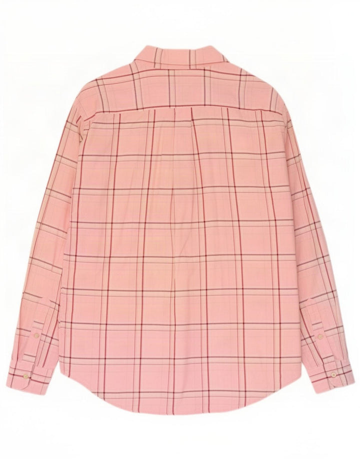 Murphy & Nye Camisa para hombre grande a cuadros rosa