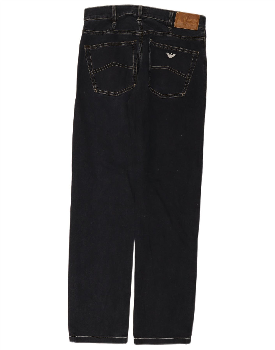 Jeans Armani Mujer Rectos W32 L29 Azul Marino Algodón