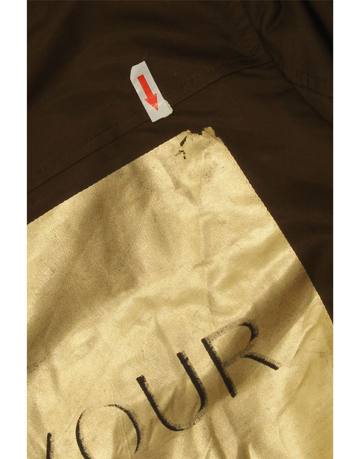 Zara Mujer Chaqueta Bomber Estampada UK 40 Mediano Caqui Rayas
