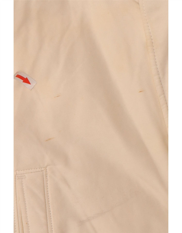Woolrich Chaqueta acolchada con capucha para hombre UK 40 Large Off White Cotton