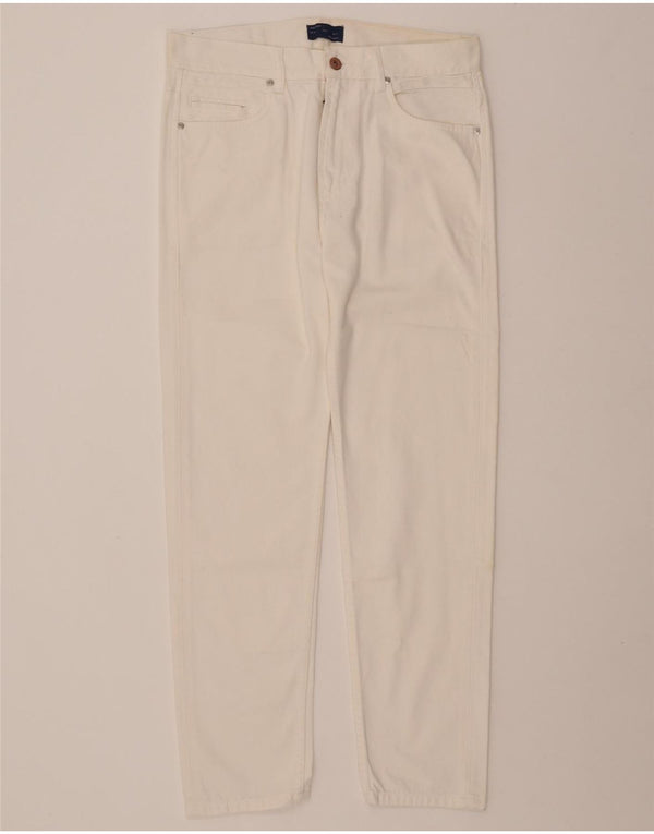 ZARA Vaqueros Slim para Hombre EU 40 Medium W31 L28 Algodón Blanco Roto