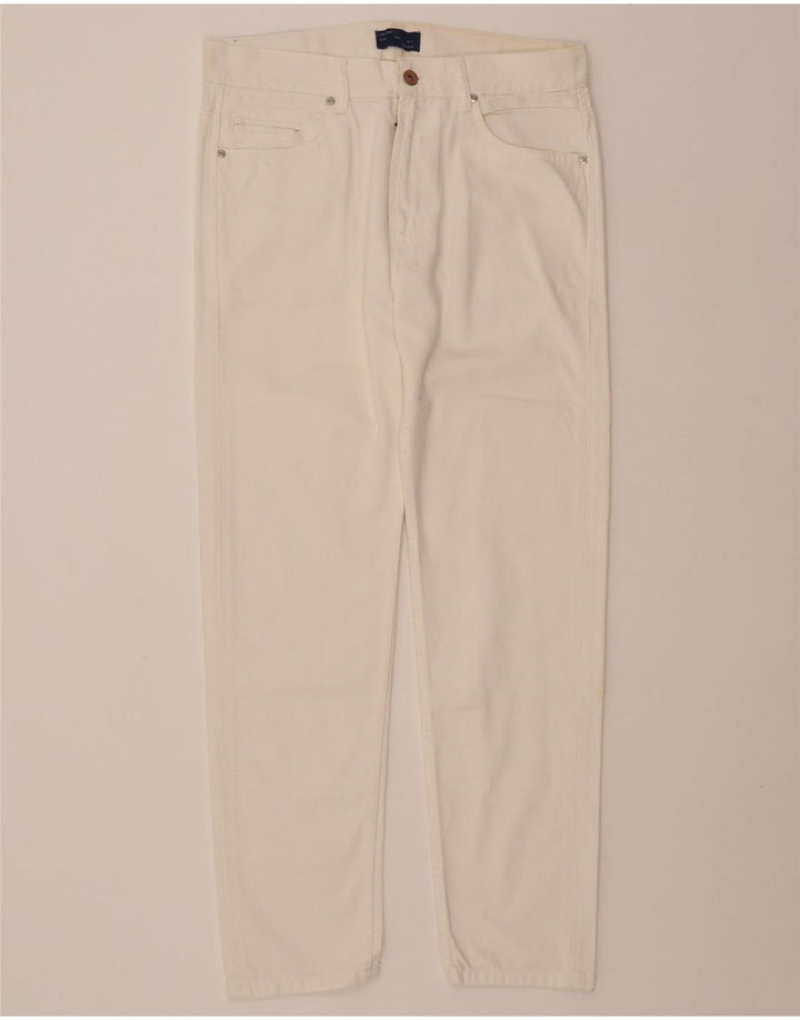 ZARA Vaqueros Slim para Hombre EU 40 Medium W31 L28 Algodón Blanco Roto