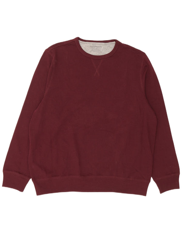 Marks & Spencer - Sudadera para hombre, ajuste regular, talla 2XL, algodón burdeos