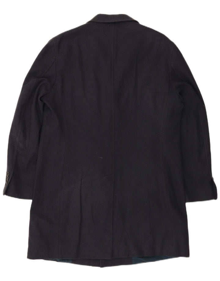 FAY Abrigo para mujer UK 18 XL Algodón en espiga azul marino