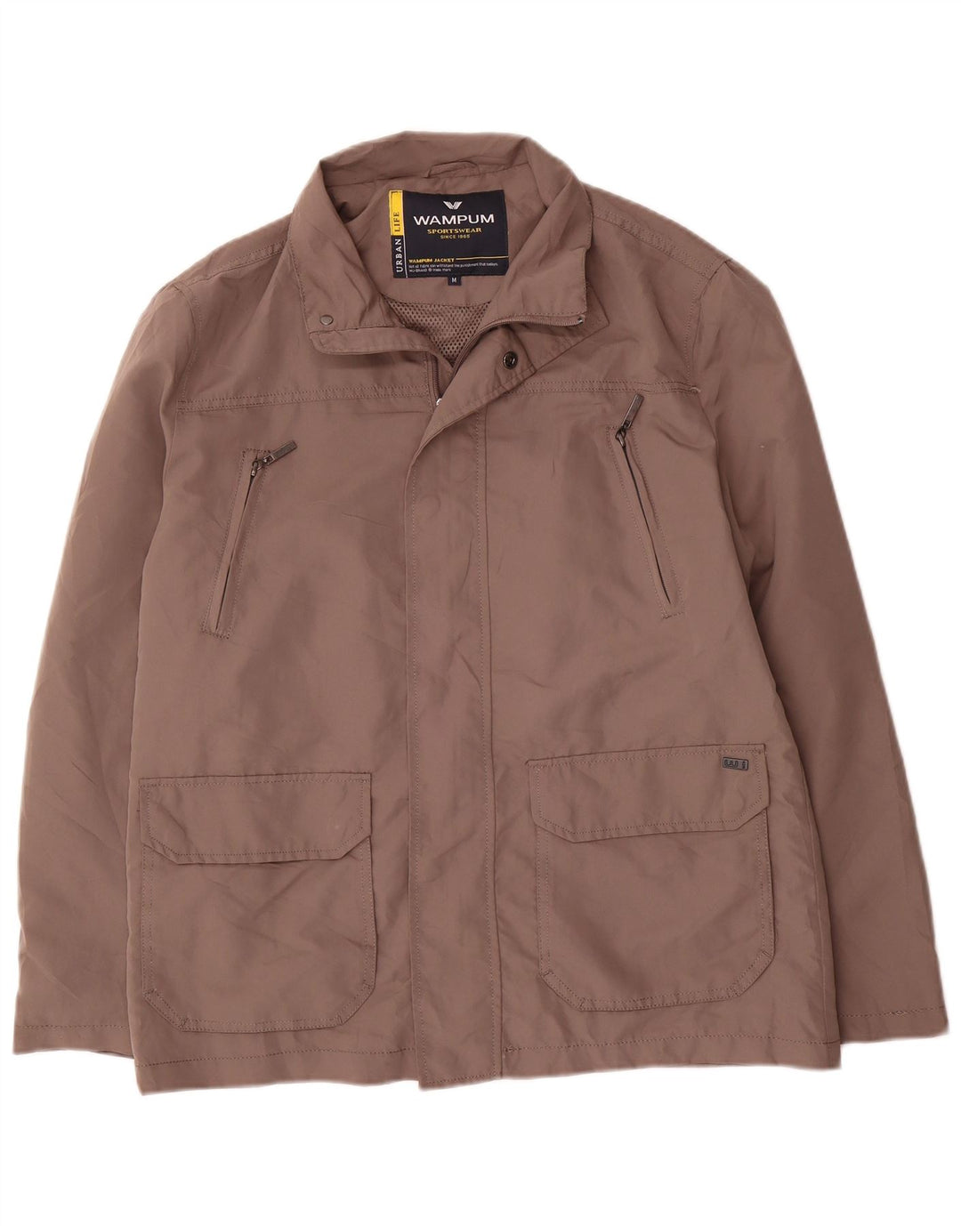 Wampum Chaqueta utilitaria para hombre UK 38 Poliéster gris medio