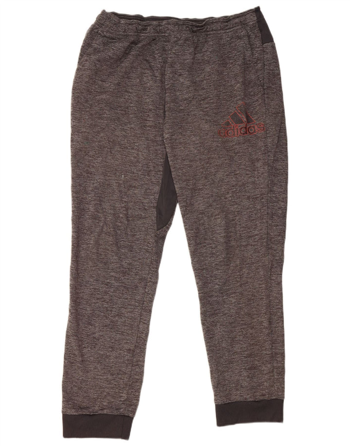 Adidas Hombre Pantalones De Chándal Joggers Grande Gris Moteado