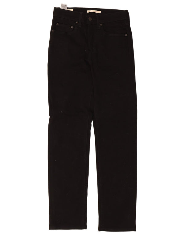 Levi's Jeans rectos de talle alto 724 para mujer W27 L30 Algodón negro