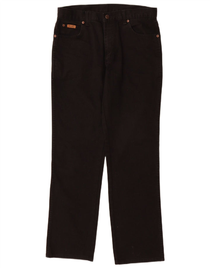 WRANGLER Vaqueros rectos Texas para hombre W34 L32 Algodón negro