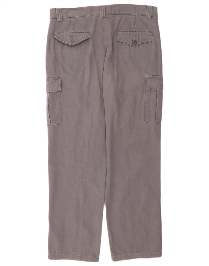 Pantalones cargo rectos para hombre Rifle W36 L34 Algodón gris