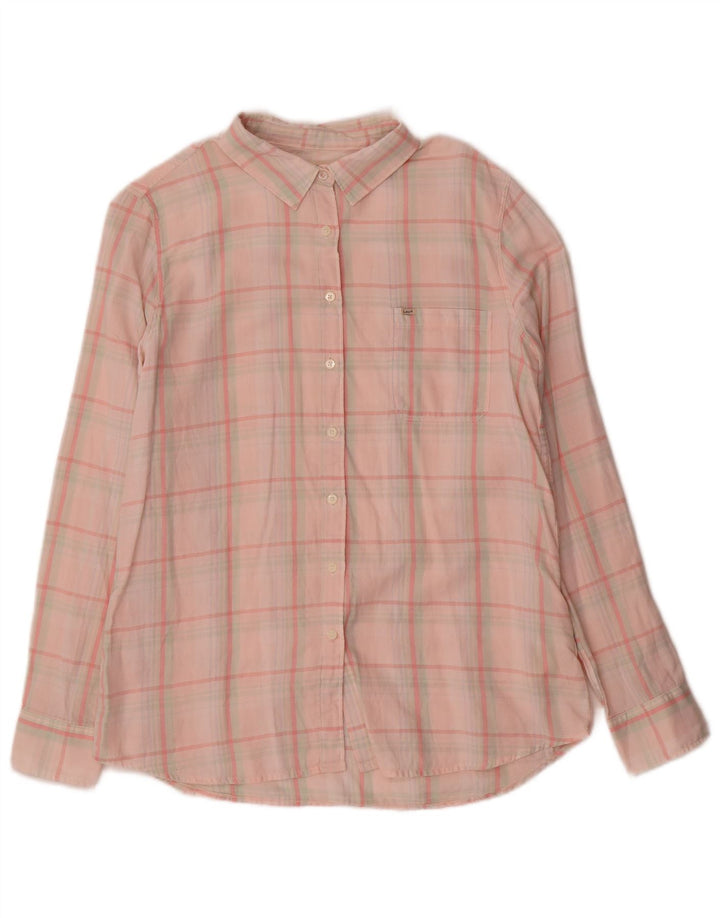 Camisa Lee para mujer UK 44 Algodón a cuadros rosa mediano