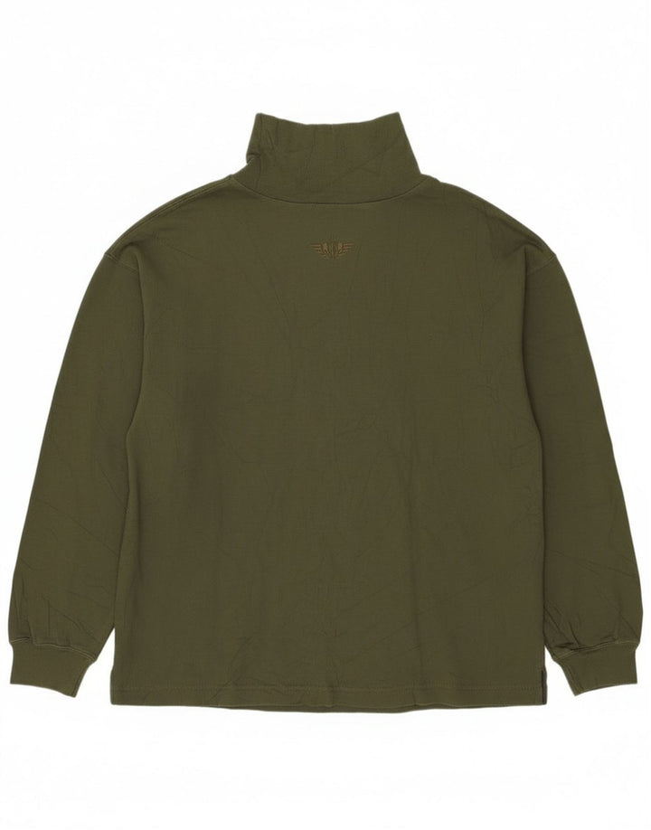 Dockers Top Mujer Manga Larga UK 44 Algodón Caqui Mediano