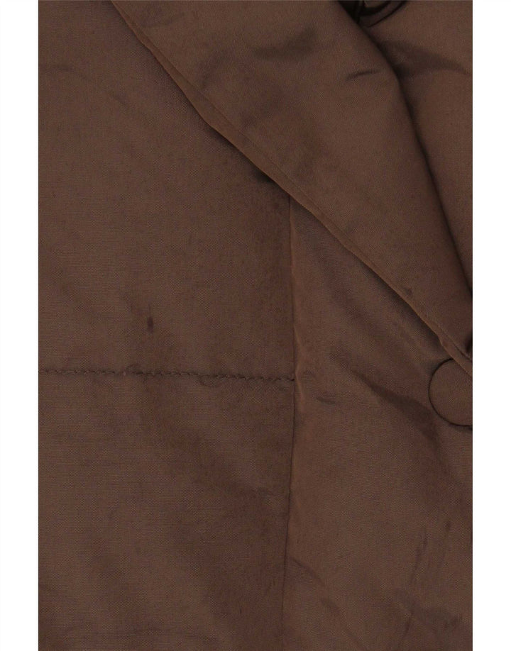 Marella Chaqueta Acolchada Para Mujer UK 44 Grande Poliamida Marrón