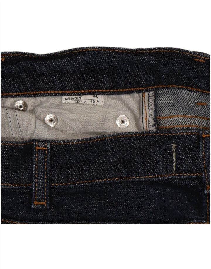 Vaqueros Capri Mujer Benetton IT 40 Small W26 L25 Azul Marino