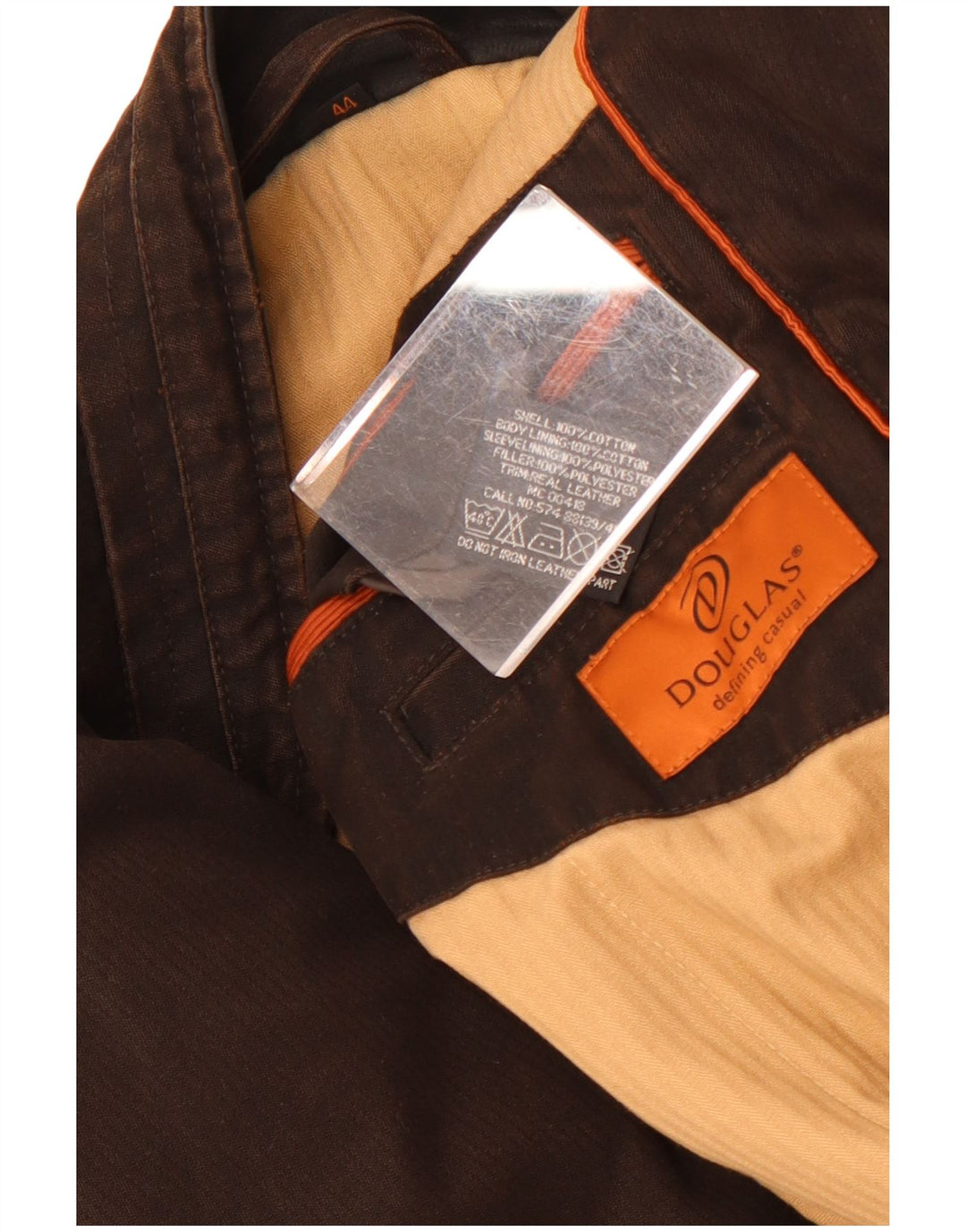 Douglas Chaqueta Bomber para Hombre UK 44 2XL Algodón Marrón