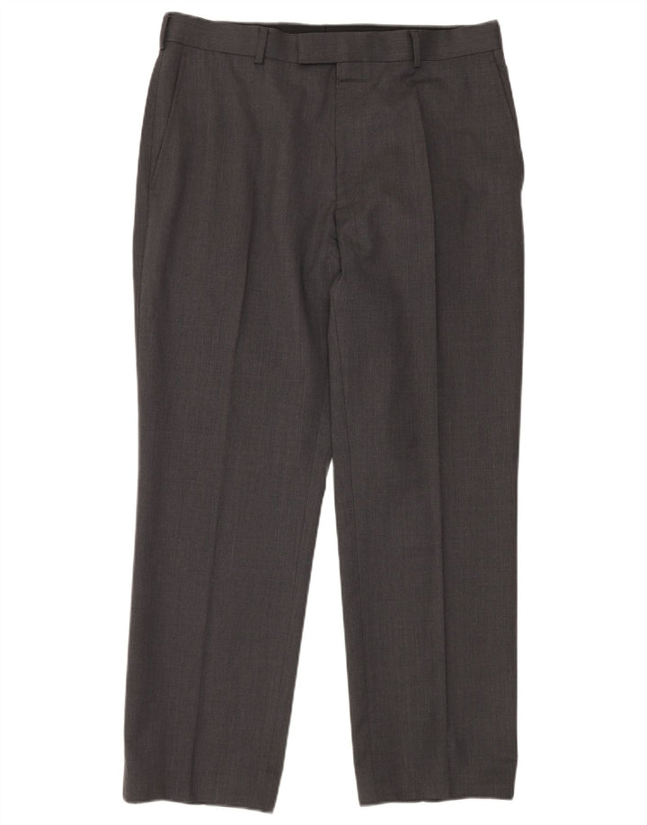 Ted Baker Traje elástico de 2 piezas con 2 botones para hombre UK 42 XL W36 L30 Lana gris