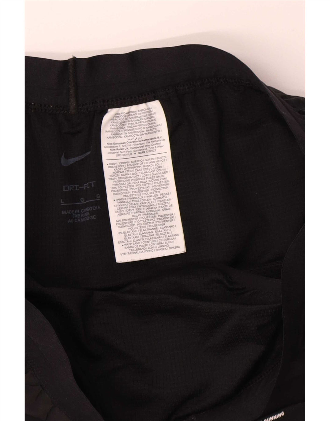 Nike Dri Fit - Pantalones cortos deportivos para hombre (poliéster), color negro