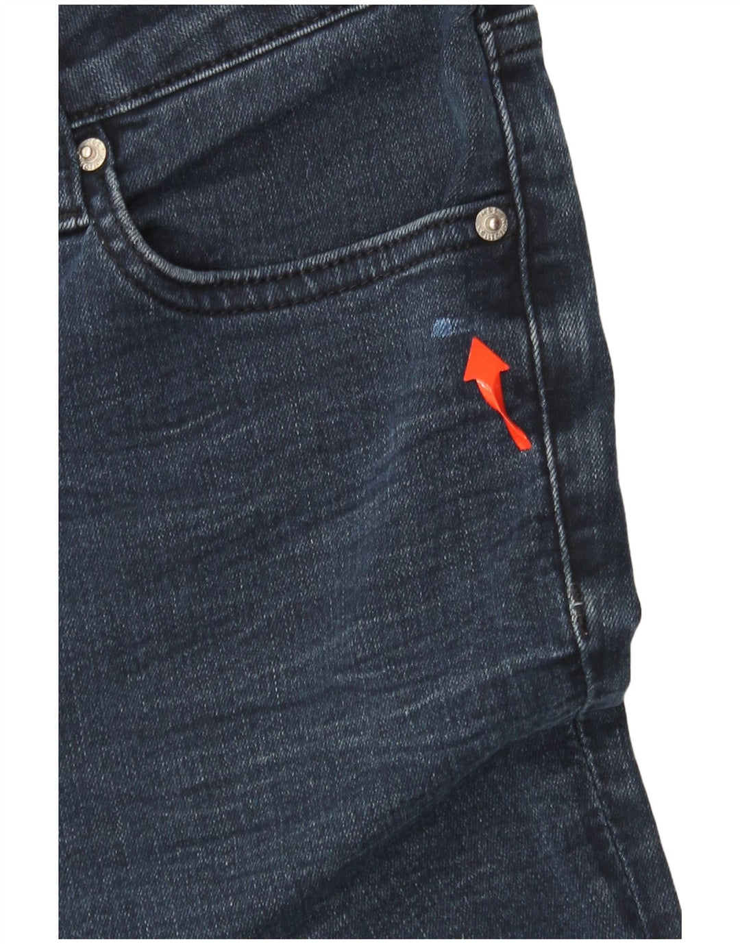 MARKS & SPENCER Vaqueros rectos para mujer UK 12 Medium W30 L30 Azul marino