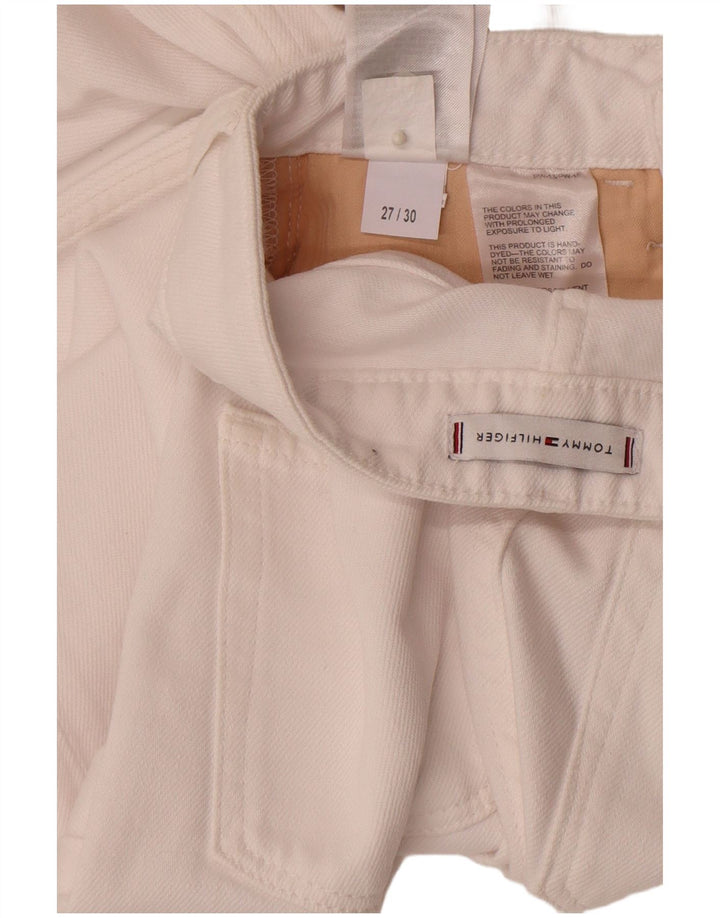 Vaqueros Rectos Tommy Hilfiger Mujer W27 L30 Algodón Blanco