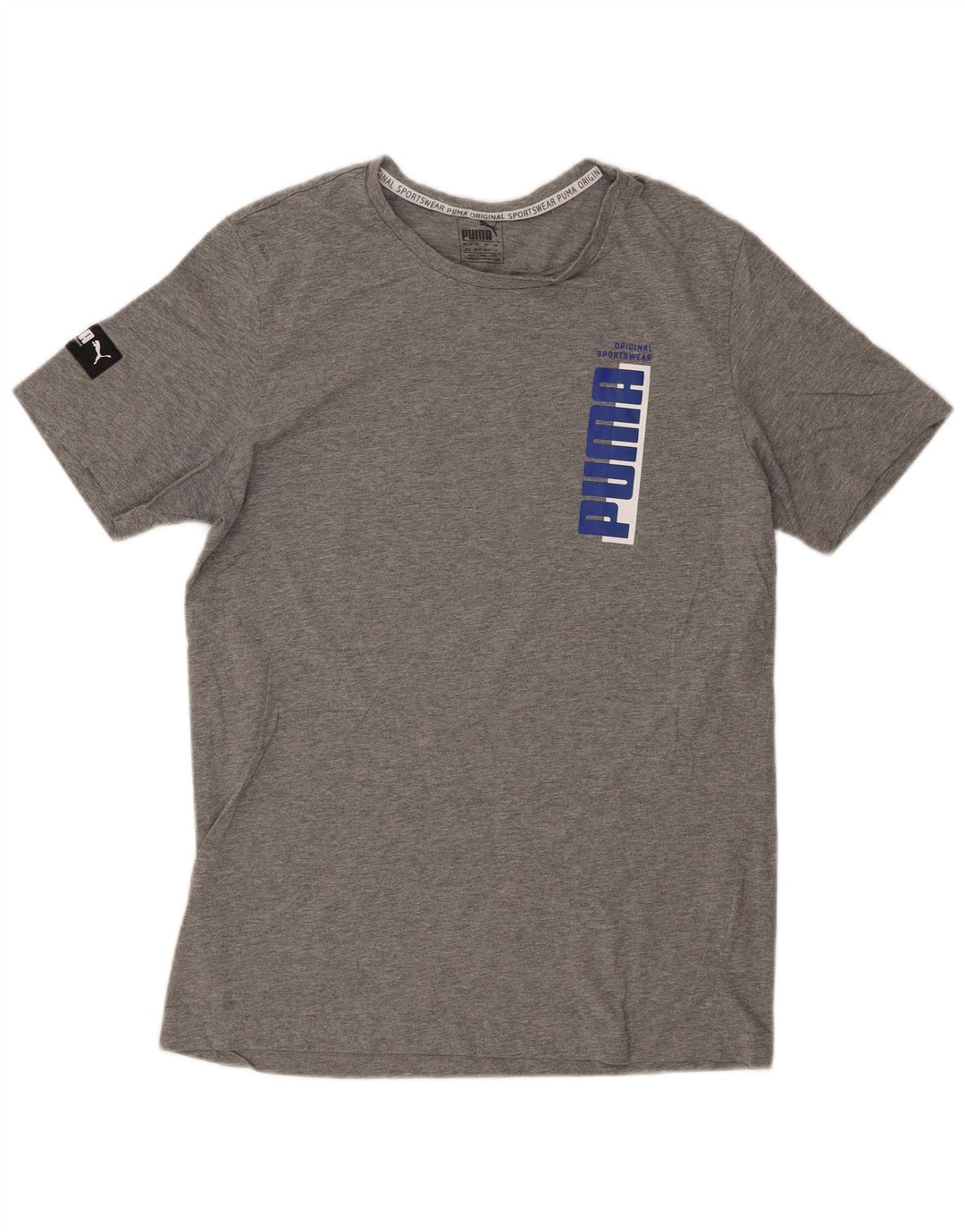 PUMA Camiseta gráfica para hombre Top gris medio