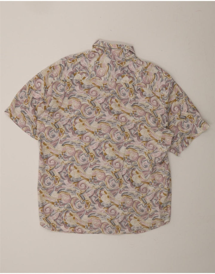 VINTAGE Mens Abstract Pattern Shirt Size 45/46 XL Multicoloured Vintage Vintage and Second-Hand Vintage from Messina Hembry 