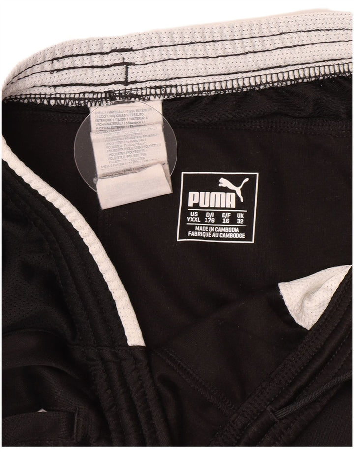 Puma Pantalón Corto Deportivo Niño 15-16 Años Negro Poliéster