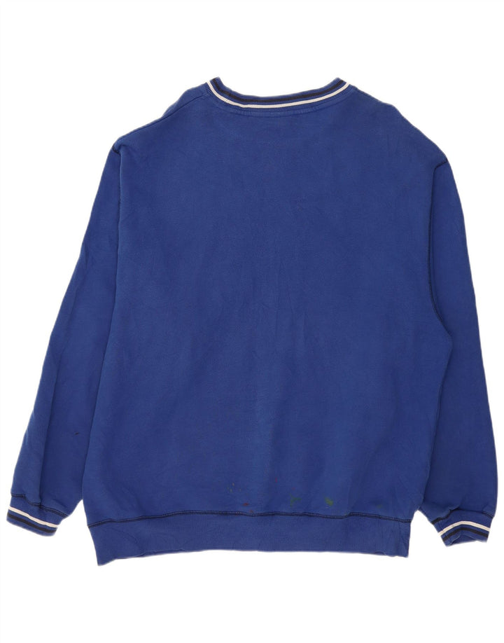 FILA Sudadera gráfica para hombre Jumper 2XL Algodón azul
