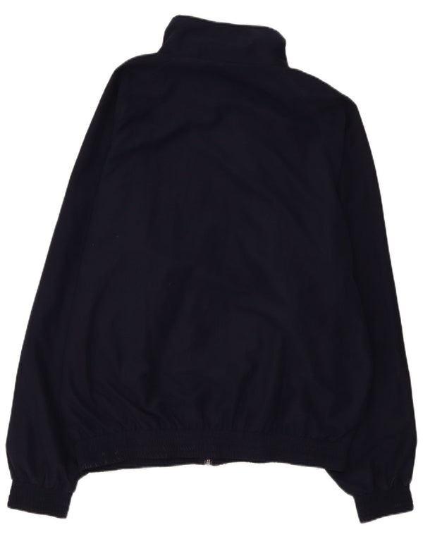 Fila Mens Chándal Top Chaqueta Grande Azul Marino Rayas Poliéster