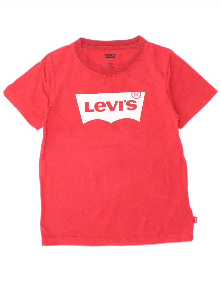 Levi's Camiseta gráfica para niño Top 5-6 años Rojo Algodón